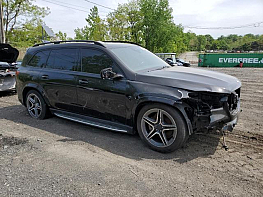 Salvage 2020 Mercedes-benz GLS 580 4MATIC - Black SUV - Front Three-Quarter View