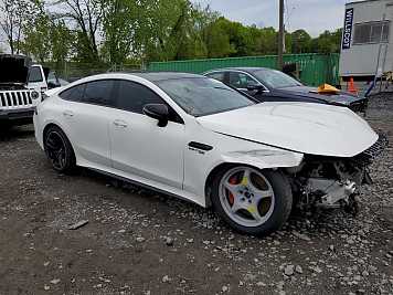 2020 mercedes-benz amg GT 63 in White- Front Three-Quarter View - BidGoDrive Inventory
