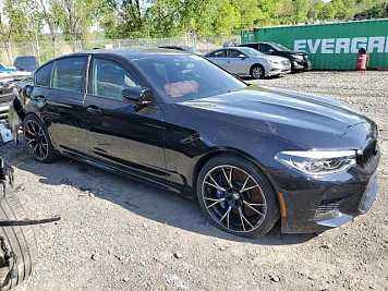 2019 bmw m5 COMPETITION in Blue- Front Three-Quarter View - BidGoDrive Inventory