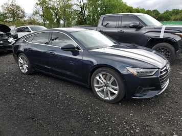 2022 audi a7  in Gray- Front Three-Quarter View - BidGoDrive Inventory