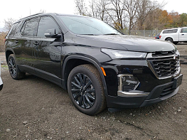 Salvage 2023 Chevrolet Traverse RS - Black NA - Front Three-Quarter View