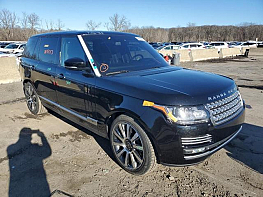 Salvage 2014 Land Rover Range Rover Supercharged Plus Autobiography - Black SUV - Front Three-Quarter View