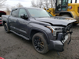 Salvage 2024 Toyota Tundra LIMITED - Gray PickUp - Front Three-Quarter View
