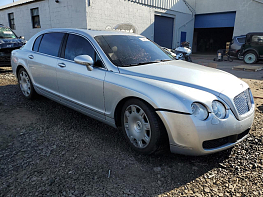 Salvage 2007 Bentley Continental Flying Spur - Silver Sedan - Front Three-Quarter View