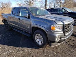 Salvage 2021 GMC Canyon ELEVATION - Gray PickUp - Front Three-Quarter View