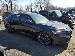 Salvage 2023 Acura Integra A-SPEC - Black Sedan - Front Three-Quarter View