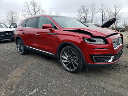 Salvage 2020 Lincoln Nautilus RESERVE - Red SUV - Front Three-Quarter View