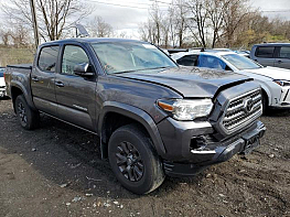 Salvage 2021 Toyota Tacoma  - Gray PickUp - Front Three-Quarter View