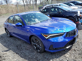 Salvage 2023 Acura Integra A Spec Tech - Blue Sedan - Front Three-Quarter View