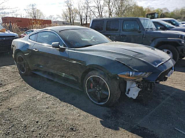 Salvage 2019 Ford Mustang BULLITT - Green Coupe - Front Three-Quarter View