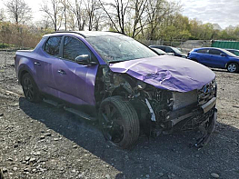 Salvage 2023 Hyundai Santa Cruz NIGHT - Purple PickUp - Front Three-Quarter View