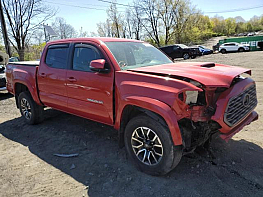 Salvage 2023 Toyota Tacoma TRD - Red PickUp - Front Three-Quarter View
