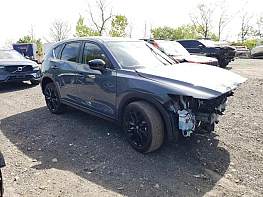 Salvage 2023 Mazda Cx-5  - Gray Wagon - Front Three-Quarter View