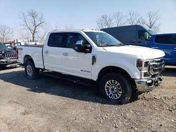 2022 Ford F350 Super Duty in White - Front Three-Quarter View - BidGoDrive Inventory