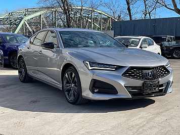 2023 Acura TLX SH AWD A Spec in Silver - Front Three-Quarter View - BidGoDrive Inventory