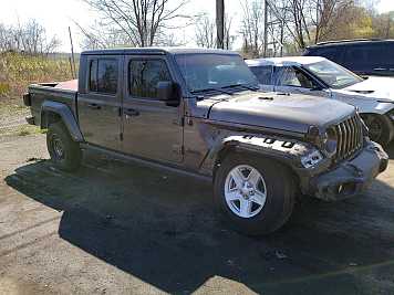 2022 jeep gladiator Sport in Charcoal- Front Three-Quarter View - BidGoDrive Inventory