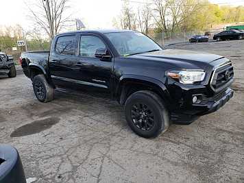 2021 toyota tacoma  in Black- Front Three-Quarter View - BidGoDrive Inventory