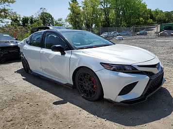 2023 toyota camry TRD in Black- Front Three-Quarter View - BidGoDrive Inventory