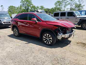 2022 lexus rx-350  in Red- Front Three-Quarter View - BidGoDrive Inventory