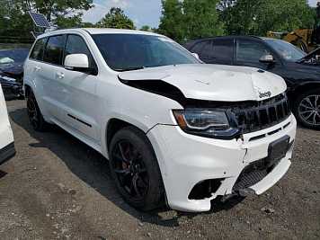 2020 jeep grand-cherokee SRT-8 in White- Front Three-Quarter View - BidGoDrive Inventory