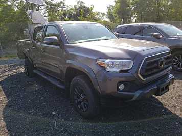 2022 toyota tacoma  in Gray- Front Three-Quarter View - BidGoDrive Inventory
