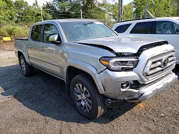 2023 toyota tacoma  in Silver- Front Three-Quarter View - BidGoDrive Inventory