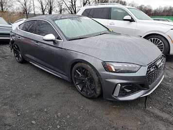 2023 audi rs5  in Gray- Front Three-Quarter View - BidGoDrive Inventory