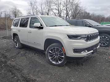 2022 jeep wagoneer SERIES III in White- Front Three-Quarter View - BidGoDrive Inventory