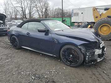 2024 bmw m4 COMPETITION in Blue- Front Three-Quarter View - BidGoDrive Inventory