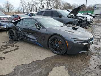 2015 bmw i8  in Gray- Front Three-Quarter View - BidGoDrive Inventory