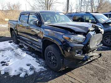 2022 toyota tacoma  in Black- Front Three-Quarter View - BidGoDrive Inventory