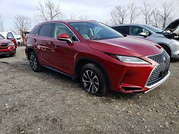 2022 lexus rx-350  in Red- Front Three-Quarter View - BidGoDrive Inventory