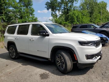 2024 jeep wagoneer SERIES I in White - Front Three-Quarter View - BidGoDrive Inventory