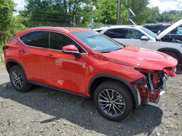 2022 lexus nx-350  in Red - Front Three-Quarter View - BidGoDrive Inventory