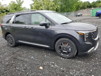 2025 kia carnival SX in Gray - Front Three-Quarter View - BidGoDrive Inventory