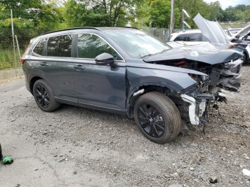 2025 honda cr-v SPORT TOURING in Gray - Front Three-Quarter View - BidGoDrive Inventory