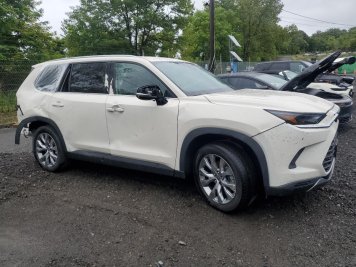 2024 toyota grand-highlander LIMITED in White - Front Three-Quarter View - BidGoDrive Inventory