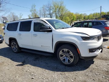 2024 jeep wagoneer-l SERIES II in White - Front Three-Quarter View - BidGoDrive Inventory
