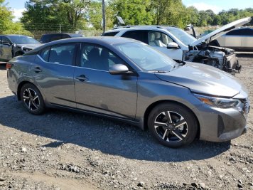 2025 nissan sentra SV in Gray - Front Three-Quarter View - BidGoDrive Inventory