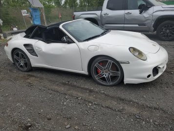 2008 porsche 911 Turbo in White - Front Three-Quarter View - BidGoDrive Inventory