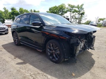 2023 acura mdx A-SPEC in Black - Front Three-Quarter View - BidGoDrive Inventory