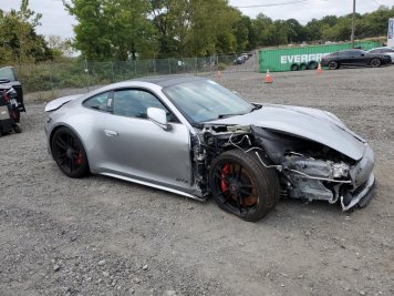 2024 porsche 911 GTS in Gray - Front Three-Quarter View - BidGoDrive Inventory