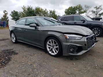2024 audi a5 PREMIUM PLUS 45 in Gray - Front Three-Quarter View - BidGoDrive Inventory