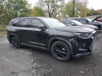 2025 toyota grand-highlander LIMITED in Black - Front Three-Quarter View - BidGoDrive Inventory