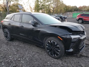 2024 chevrolet blazer RS in Black - Front Three-Quarter View - BidGoDrive Inventory