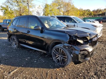 2022 bmw x5 M50I in Black - Front Three-Quarter View - BidGoDrive Inventory