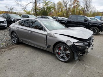 2025 genesis g70  in Gray - Front Three-Quarter View - BidGoDrive Inventory