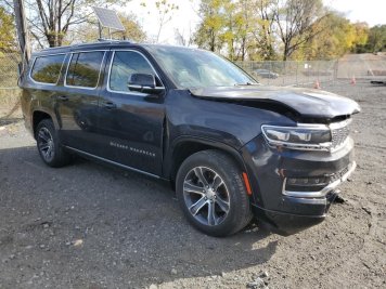 2023 jeep grand-wagoneer-l  in Black - Front Three-Quarter View - BidGoDrive Inventory