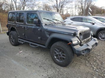 2024 jeep wrangler  in Gray - Front Three-Quarter View - BidGoDrive Inventory