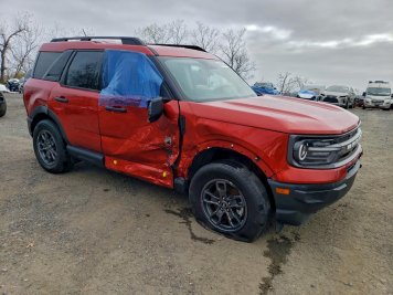 2024 ford bronco SPORT BIG BEND in Burgundy - Front Three-Quarter View - BidGoDrive Inventory